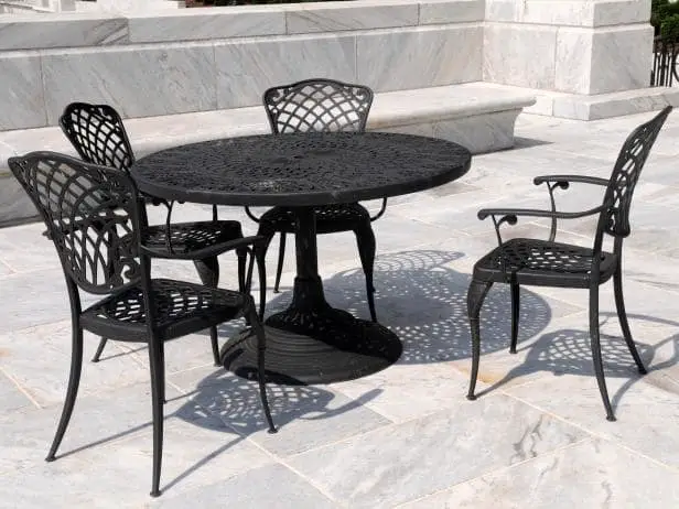 What To Clean Iron And Metal Patio Furniture With Step By Buide - Wrought Iron Outdoor Furniture Cleaner